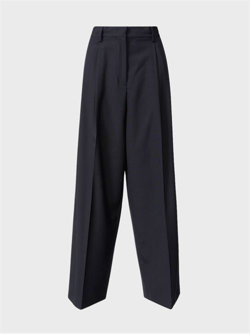 Pantalone ampio in tecno tailoring fluido con pinces FABIANA FILIPPI | PAD266F367L7645146